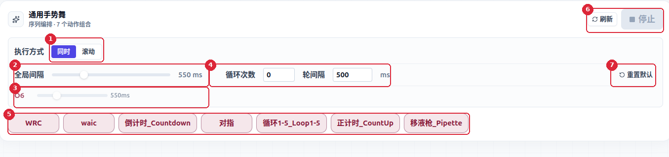 同时执行手势舞